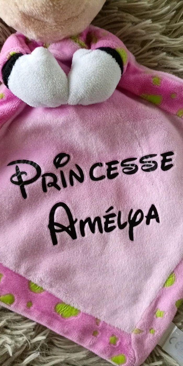 Doudou Minnie personnaliser prénom amelya - photo numéro 3