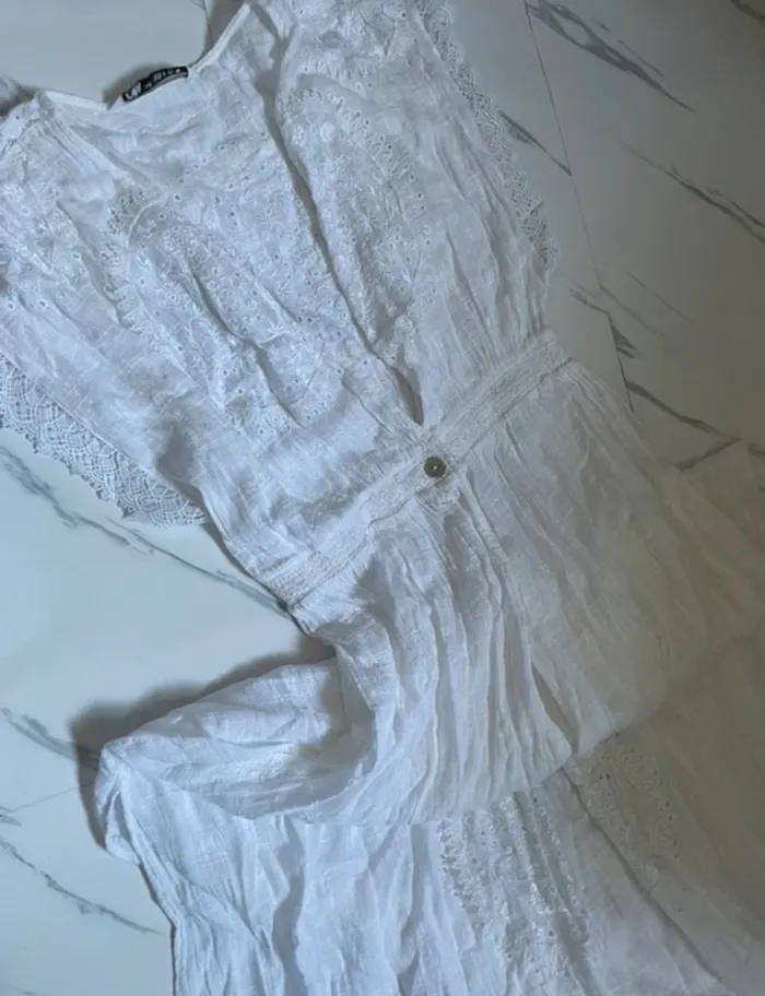Robe kimono de plage échancré Zara taille XS - photo numéro 2
