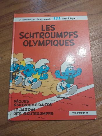 BD les Schtroumpfs Olympiques, pâques Schtroumpfantes et le jardin des schtroumpfs