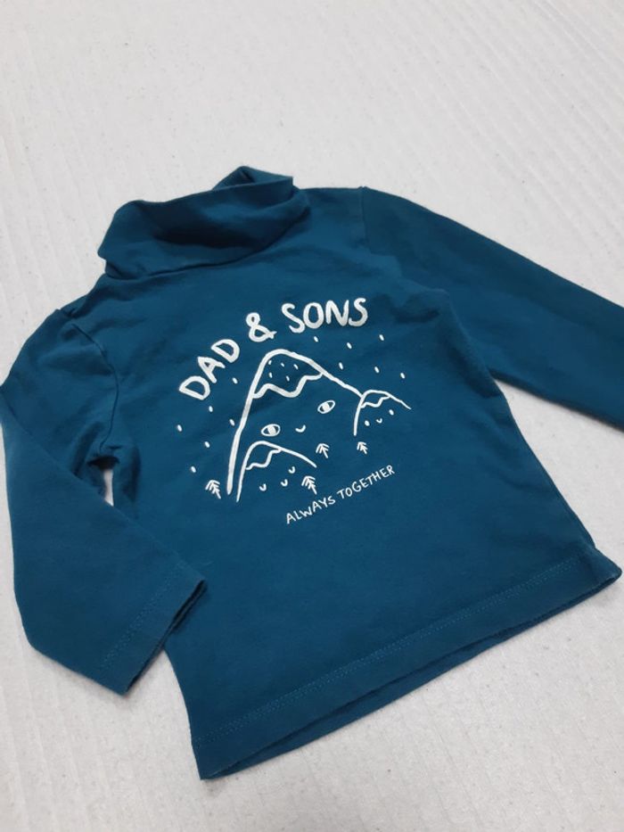 Lot de 2 sous pull col roulé 9 mois Kiabi - photo numéro 3