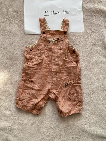 Salopette short - Sergent Major - 12 mois - TBE