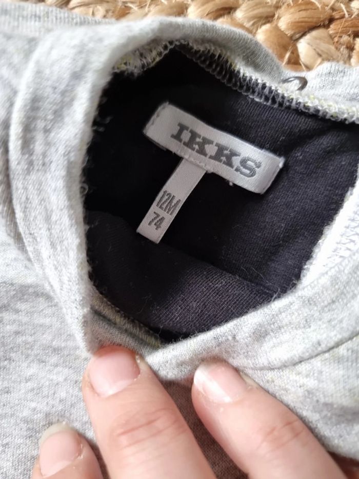 Haut manches longues ikks 12 mois - photo numéro 2