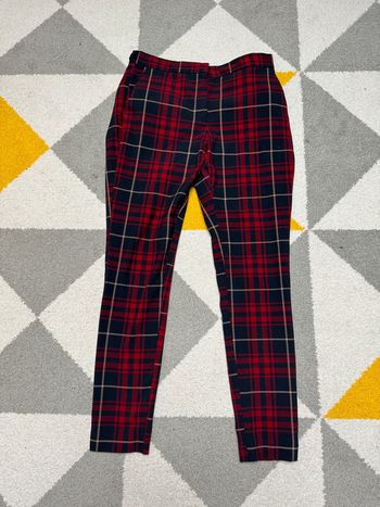 Pantalon à carreaux skinny Zara Taille 36