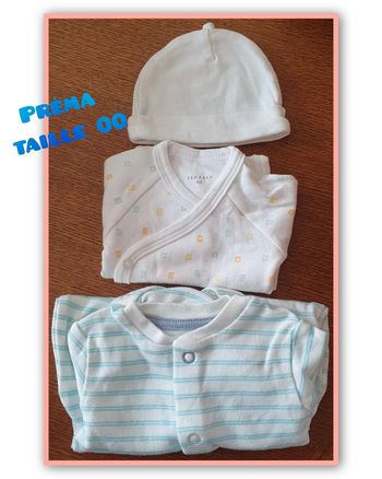 Lot prématuré mixte taille 00