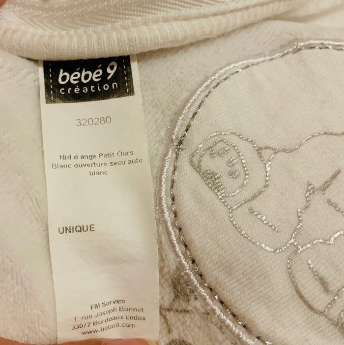 Gigoteuse blanc petit ours Bebe9 - photo numéro 6