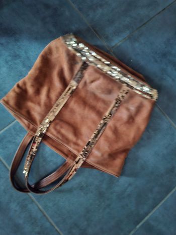 Sac Vanessa Bruno cuir marron brique 