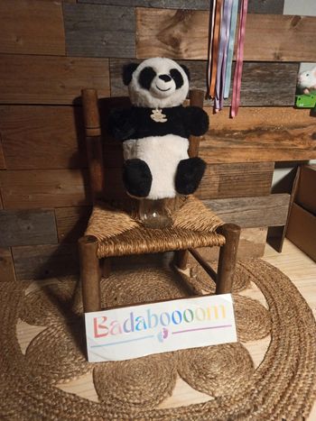 peluche marionnette panda histoire d'ours tbe