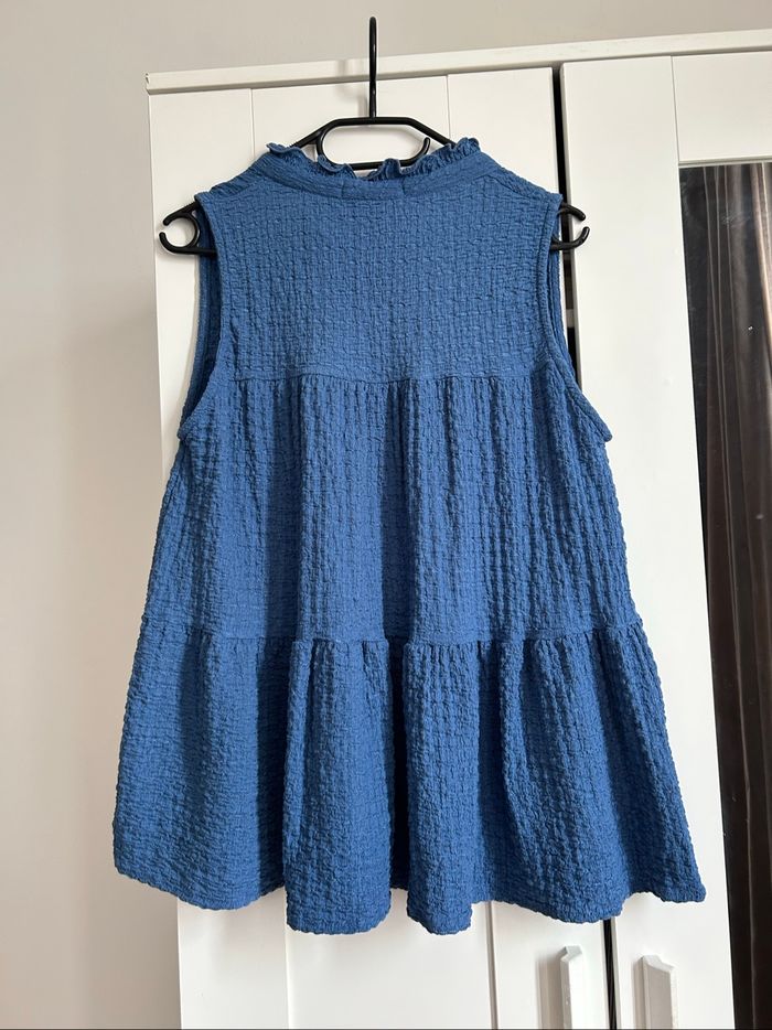 Blouse sans manches marine Pull & Bear Tailles M-L - photo numéro 5