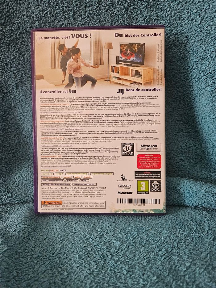 Jeu XBox 360 : Kinect Adventures ! : Négociable - photo numéro 2