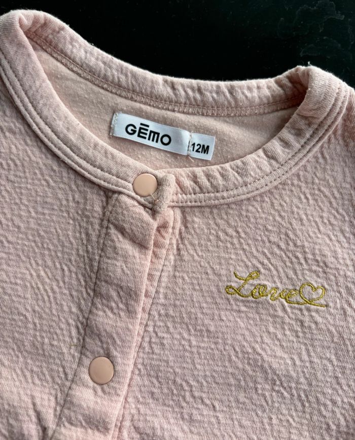 Sweat gaufré à boutons-pression / Taille 12 mois - photo numéro 2