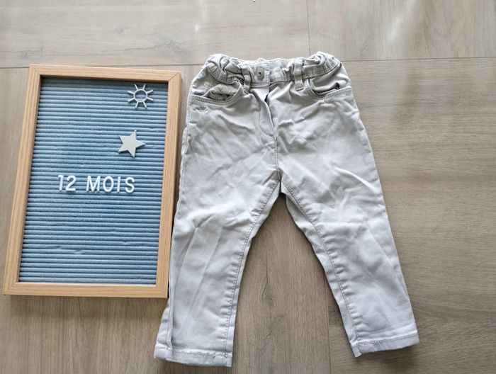 Pantalon gris obaibi 12 mois