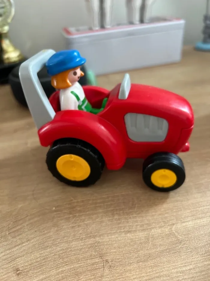 Playmobil 1.2.3-6794 - Figurine - Agricultrice avec Tracteur - photo numéro 3