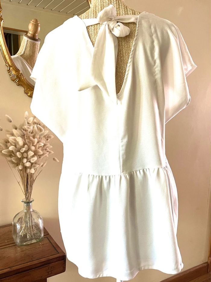 Top Élégant en Crème avec Détails en broderie - photo numéro 6