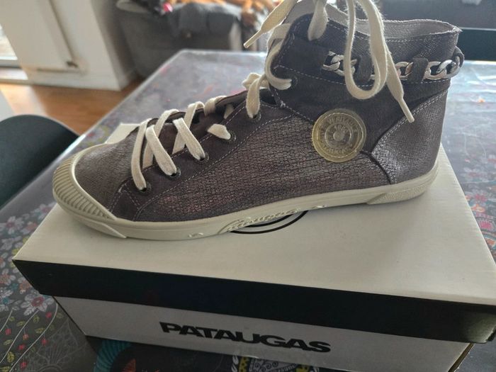 Chaussure /bottine pataugas gris argenté taille 41 - photo numéro 6