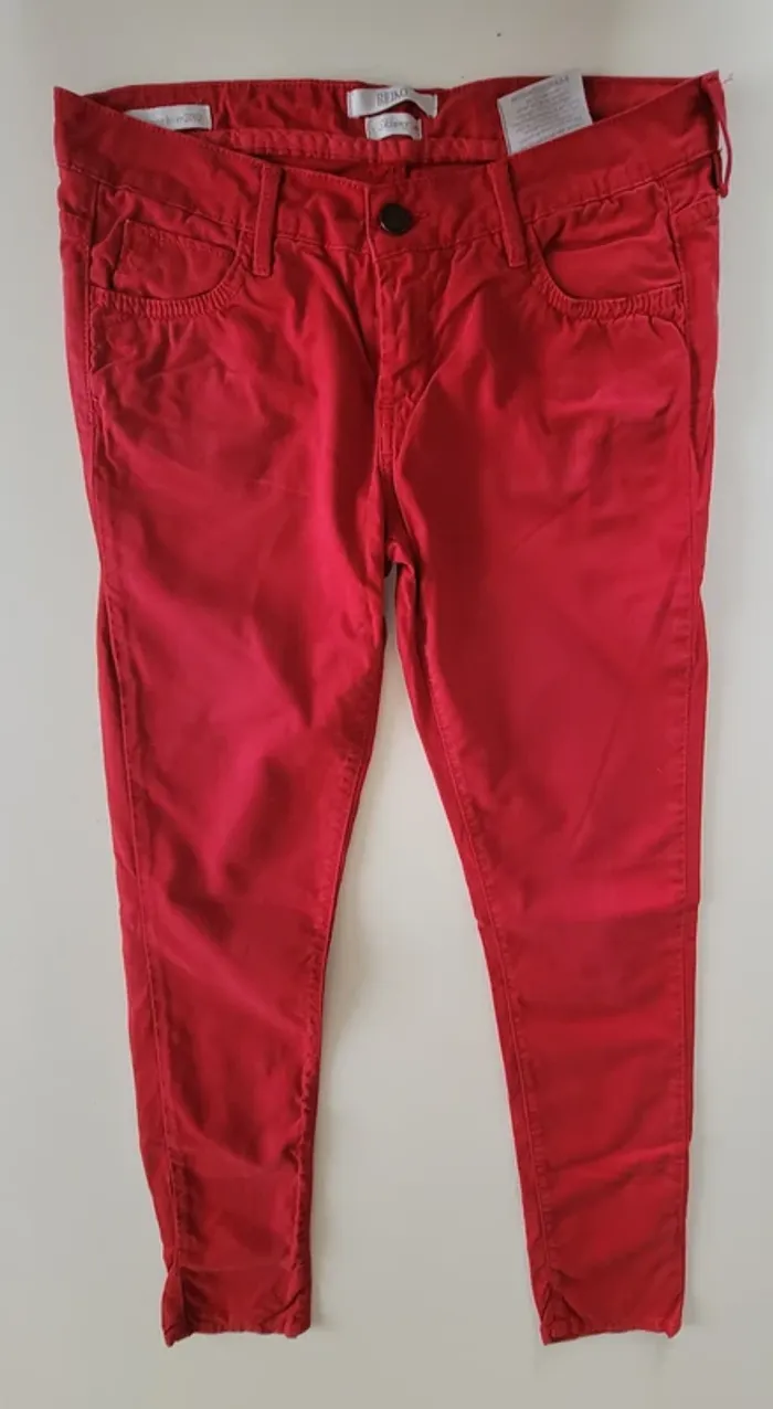 🔥 Jean skinny REIKO rouge femme – Tendance & stylé 🔥 - photo numéro 2