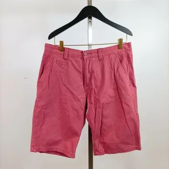 Short chino rose framboise In Extenso T32 (équiv. 40 EU), 100% coton, poches italiennes A866