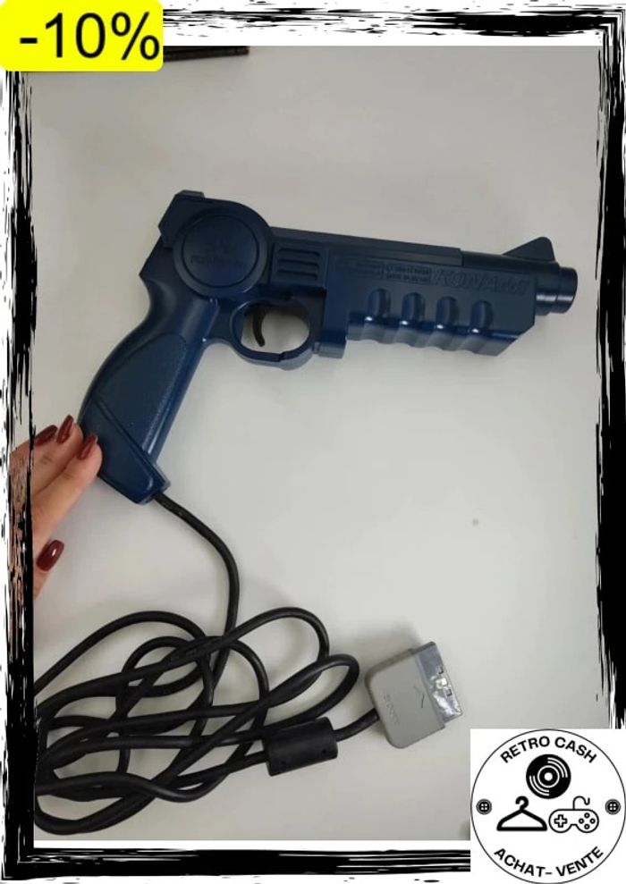 ps1 Hyper Blaster Light Gun Controller Konami slph-00014 crt ntsc-J Game Japan - photo numéro 4