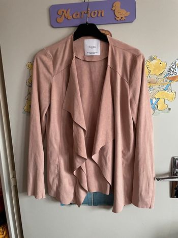 Veste rose pâle, taille Xs, marque Mango