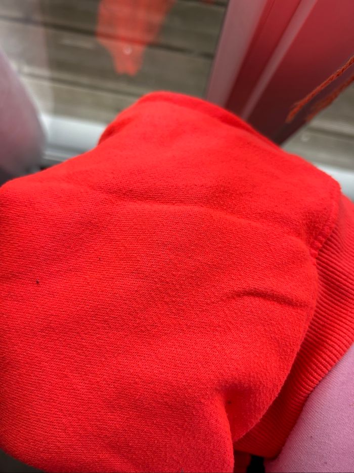 Sweat à capuche orange fluo - photo numéro 5