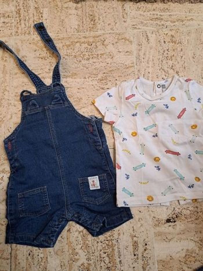 Lot de 4 ensemble été bébé garçon 6 mois - photo numéro 3