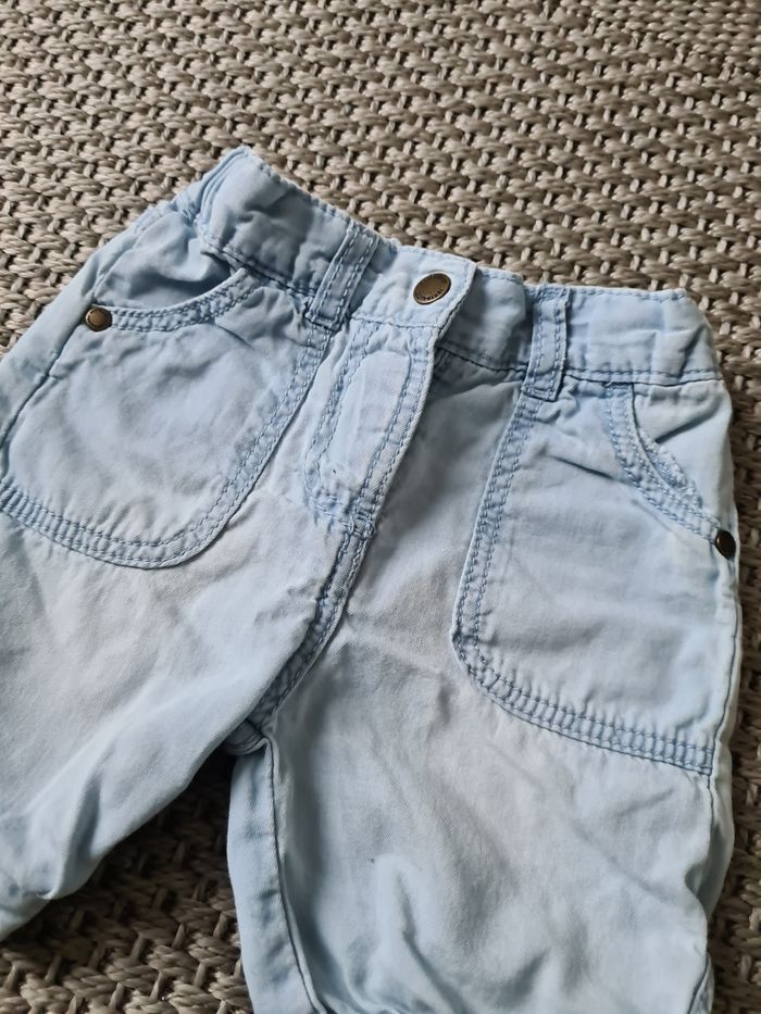 Short jean léger bleu clair mixte - 9 mois - photo numéro 3