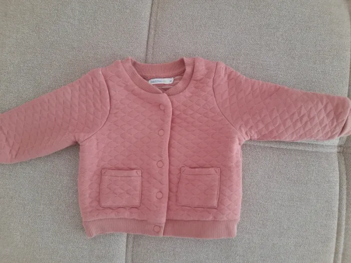 Gilet molletonné bb fille 6 mois