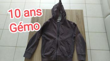 Sweat zippé à capuche 10 ans Gémo