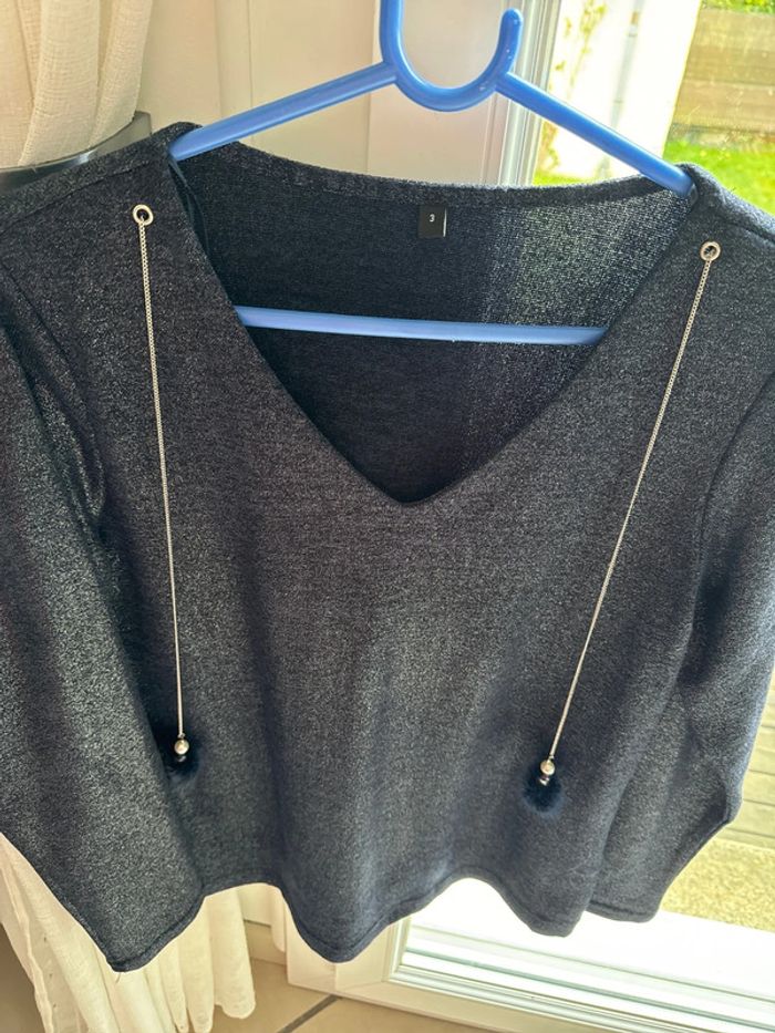 Pull femme à paillettes - photo numéro 2
