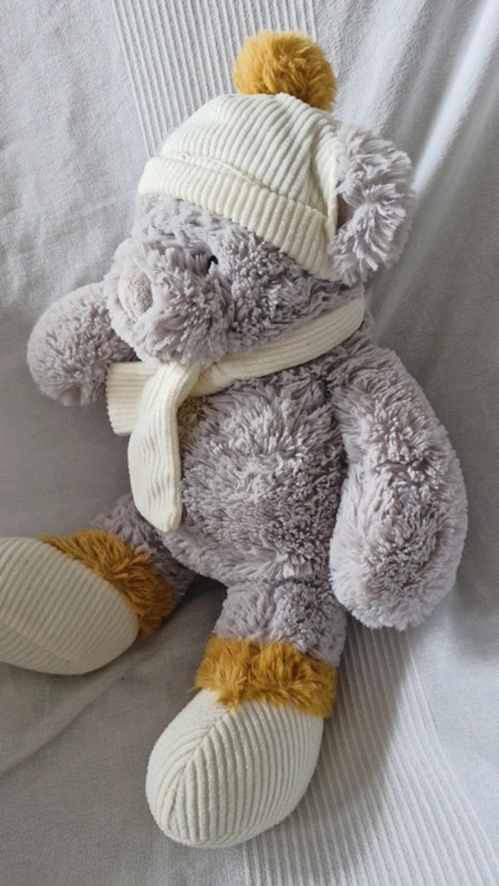 Ourson avec bonnet et écharpe atmosphera Kids - photo numéro 3