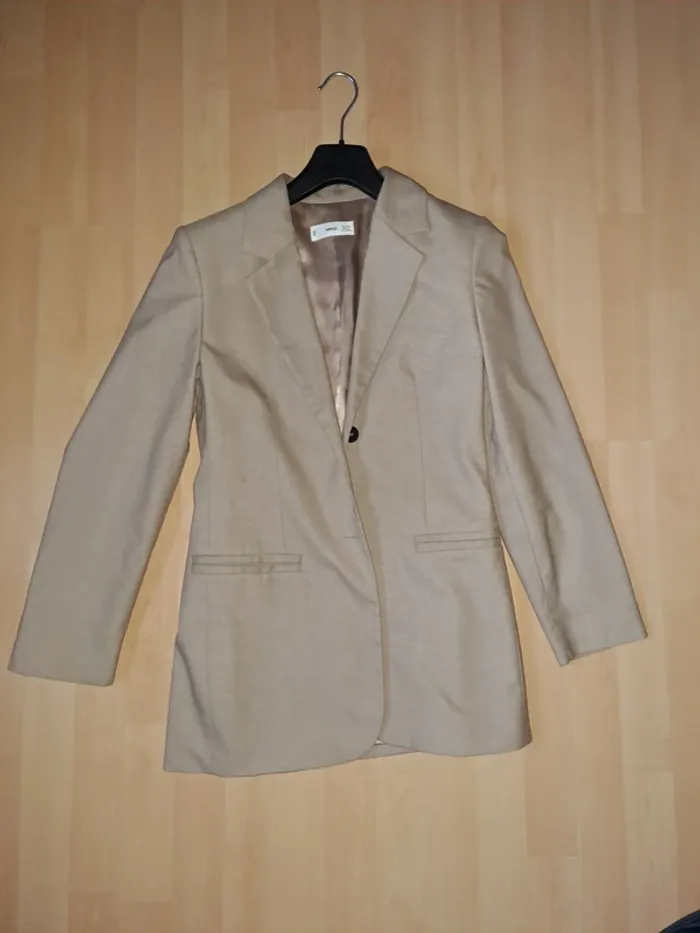 Veste de costume/blazer Mango beige clair - Taille S