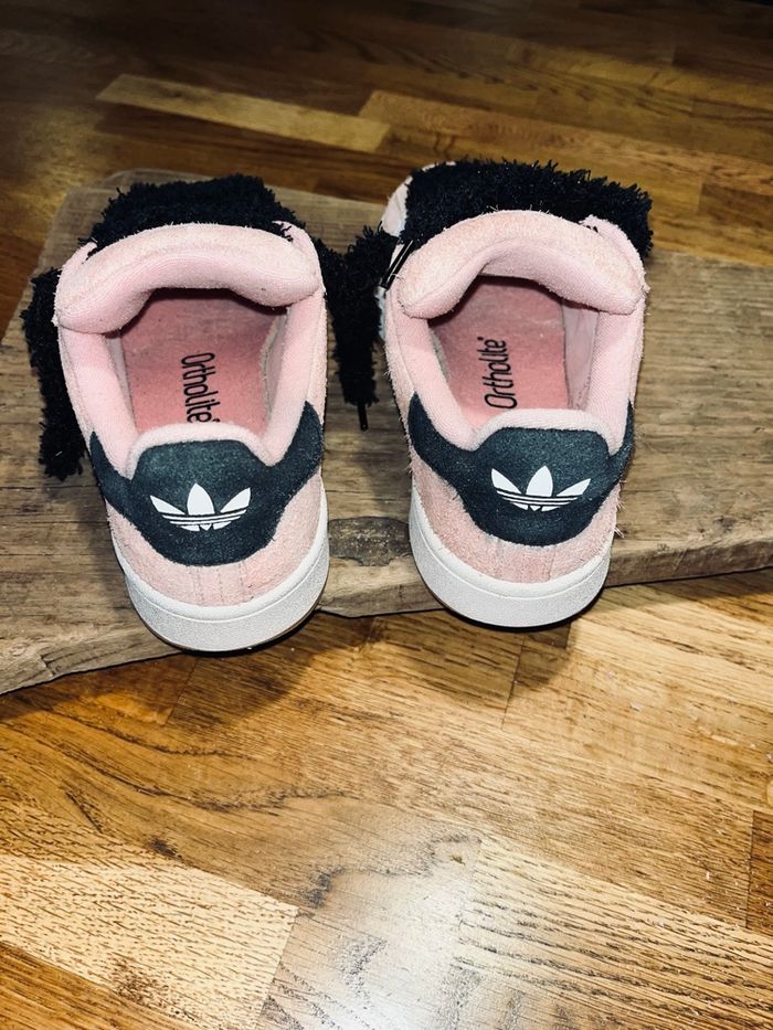 Adidas campus rose lacets fluffy - photo numéro 3