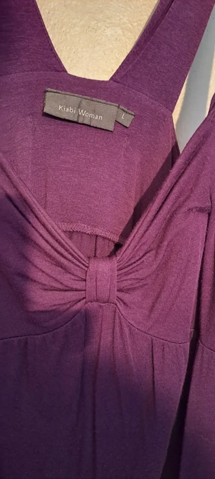 Débardeur femme violet avec un nœud sur le devant - Marque Kiabi Woman - Taille 40 - Très bon état. - photo numéro 9