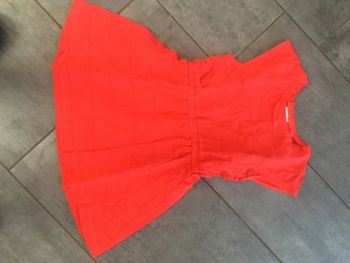 Robe rouge orange