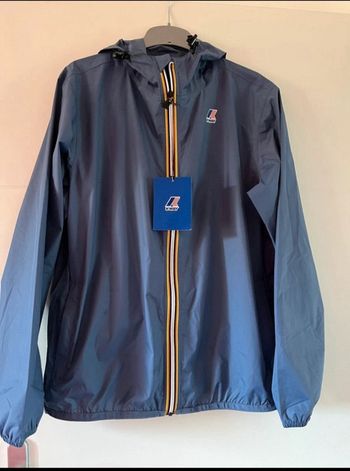 K-way imperméable coupe vent bleu