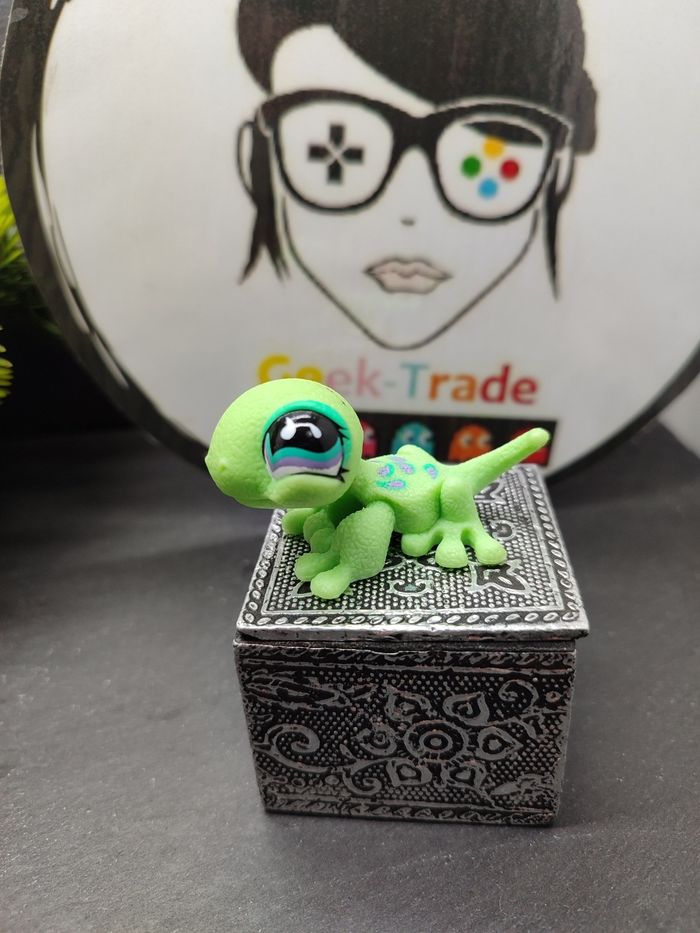 Lps001039 My Littlest Petshop Lps Pet Shop Authentic Gecko Lizard Lézard 751