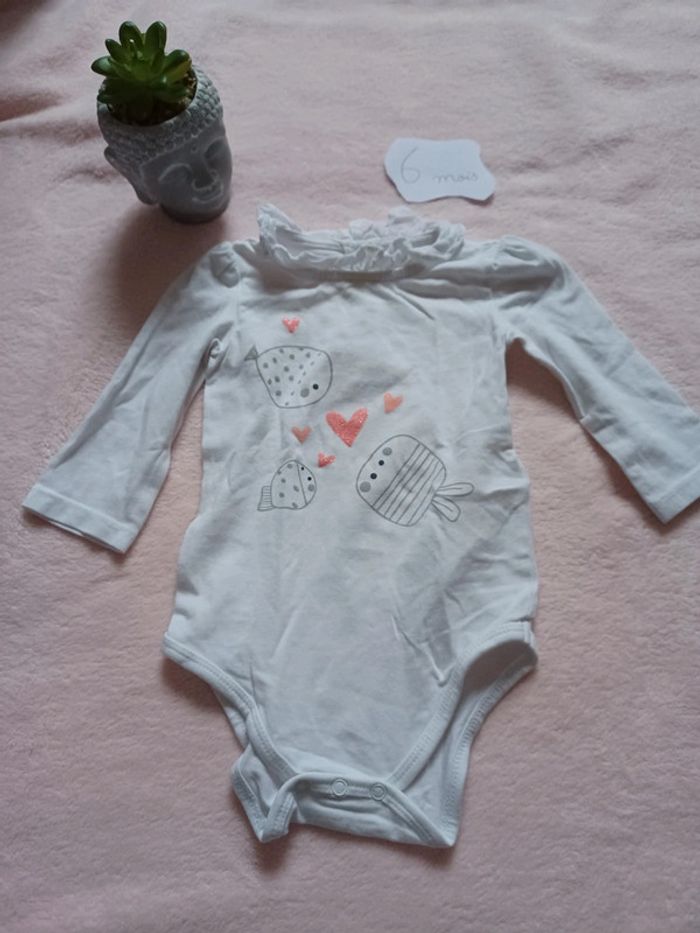 Body poisson manches longues