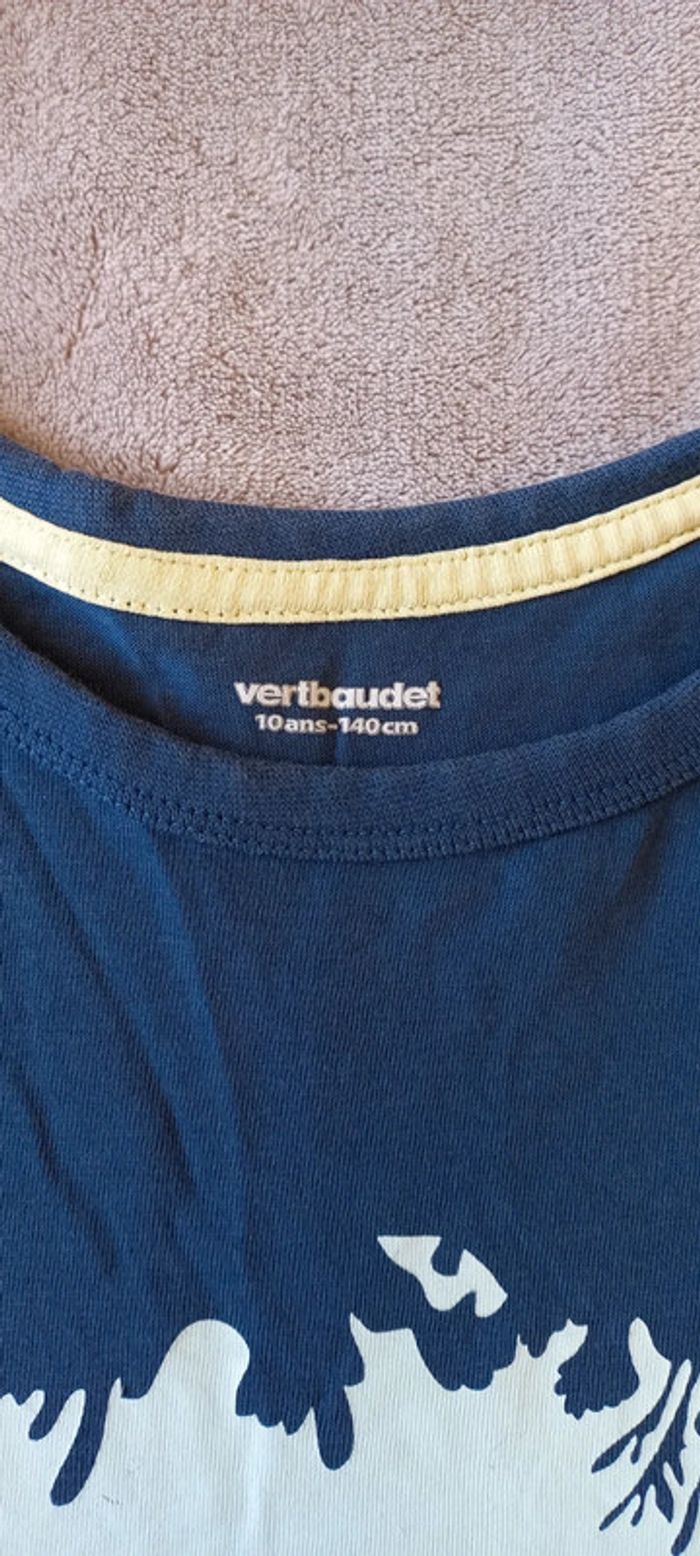 T-shirt Verbaudet, taille 10 ans, en très bon état - photo numéro 3