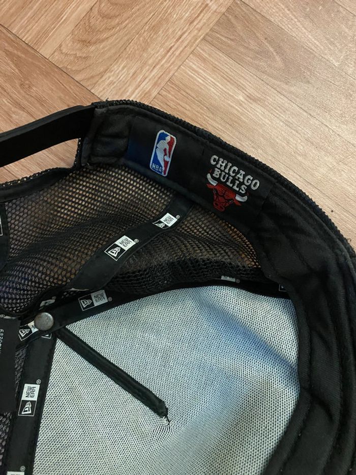 Casquette noir New Era trucker Chicago Bulls - photo numéro 5