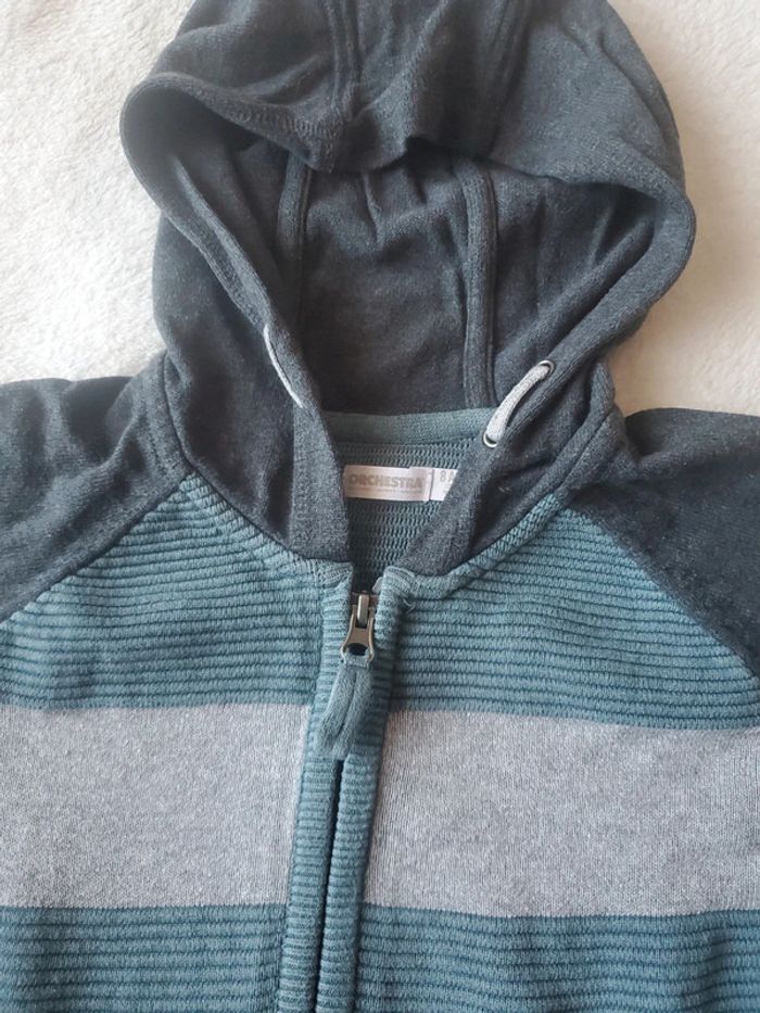 Gilet zippé à capuche 8 ans - photo numéro 2