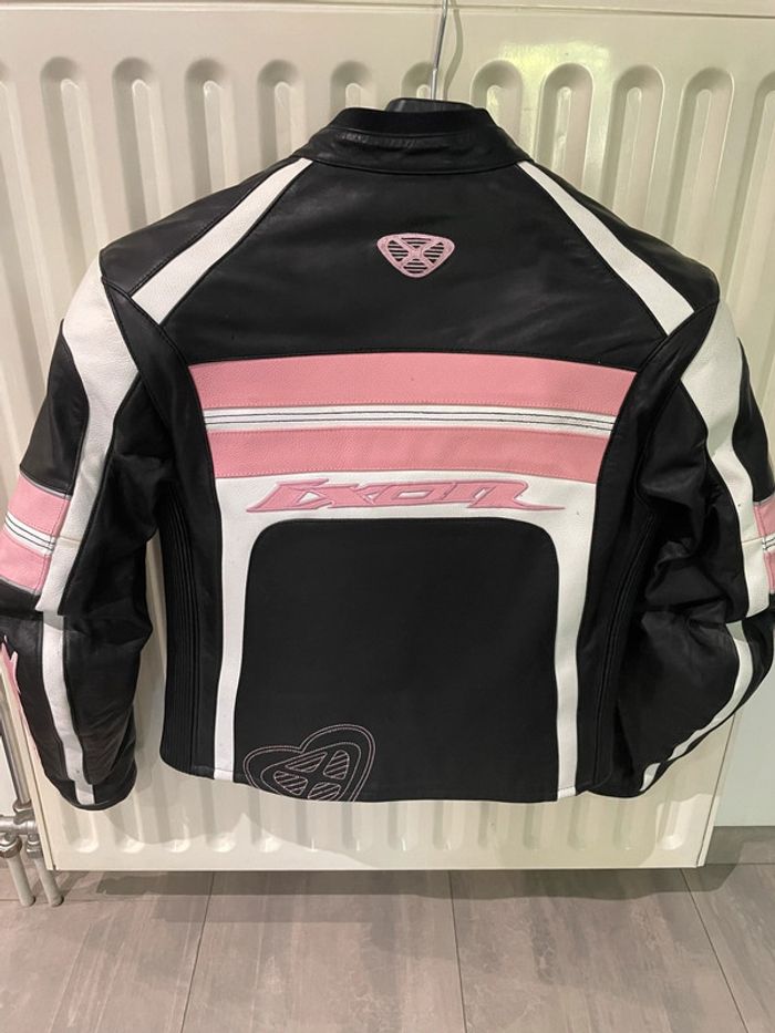 Manteau cuir moto femme ixon - photo numéro 2