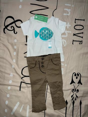 Ensemble t-shirt + pantalon fille