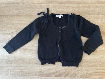 Gilet fille noir Repetto