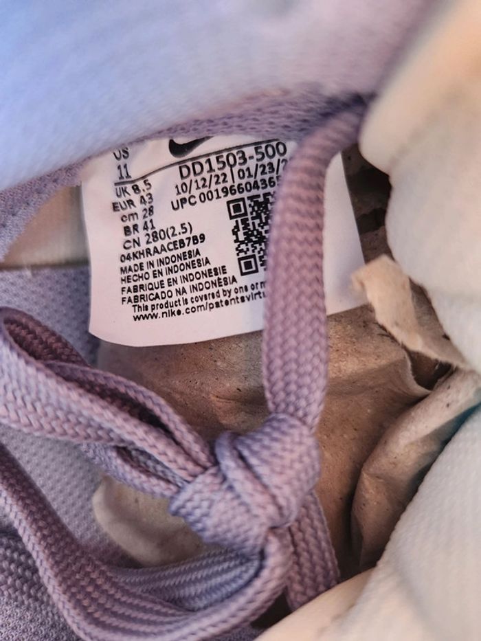 Nike dunk low Taille 43 femme Neuves lila rose - photo numéro 7