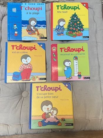 Lot de 5 livres de T’choupi