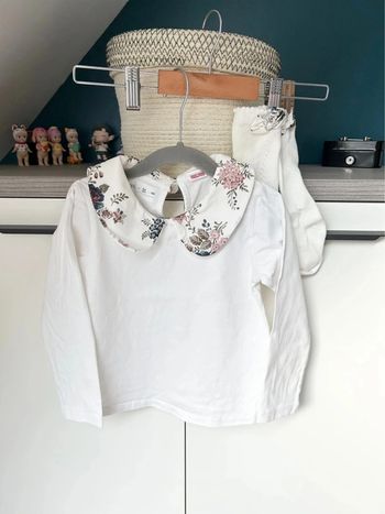 Ensemble haut et chaussette haute- Zara - 4 ans