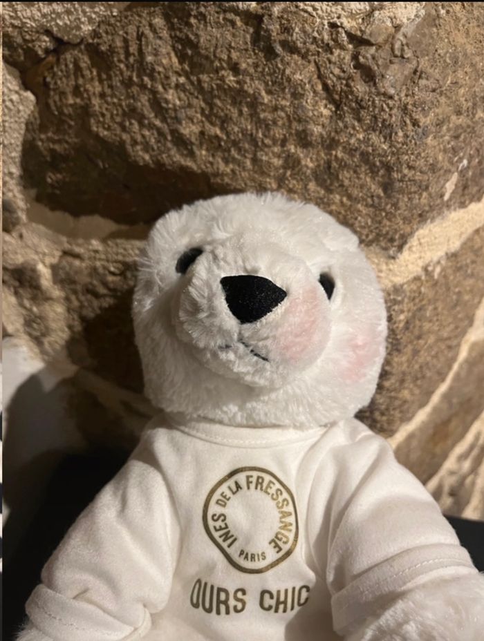 Peluche Ours Blanc Marionnaud Paris Ours chic Ines de La Fressauge Collection - photo numéro 5