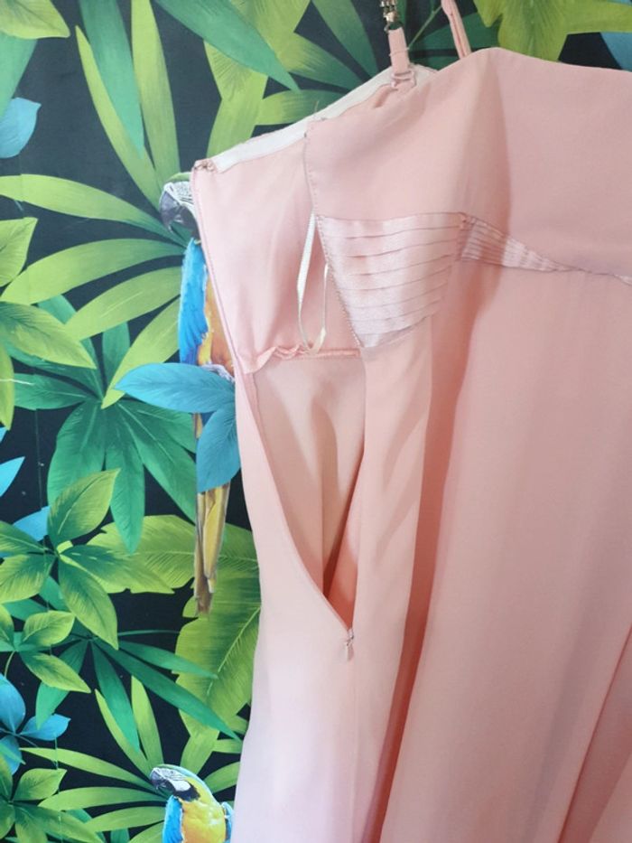 Robe bustier cocktail, soirée rose strass - photo numéro 10