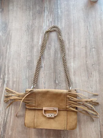 Sac à mains Merry Scott moutarde à franges