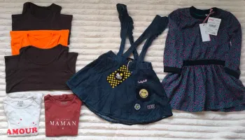 Lot fille 2 ans – Printemps/Été – 7 pièces