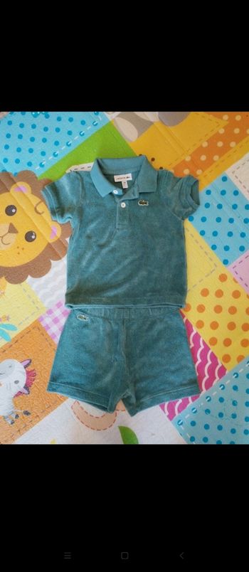 Ensemble Lacoste bébé garçon 6 mois